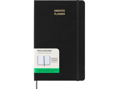 Moleskine ongedateerde weekplanner met harde kaft L