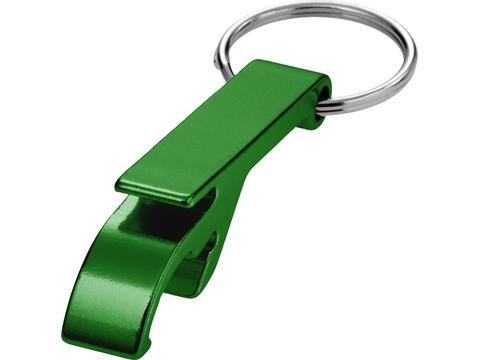 Metalen sleutelhanger met flesopener