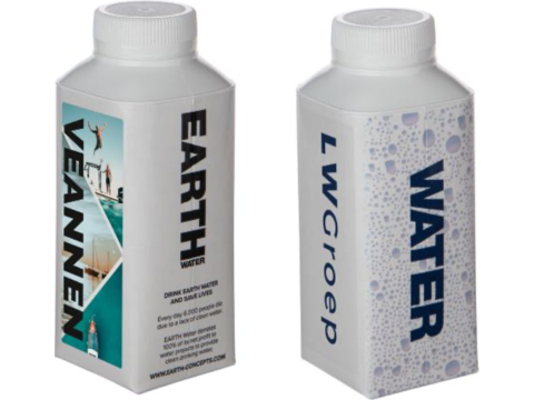 FSC kartonnen waterfles - 330 ml