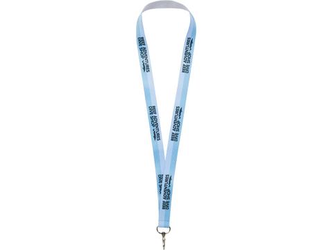 Lanyard met 1 zijde sublimatie voorzien van haak