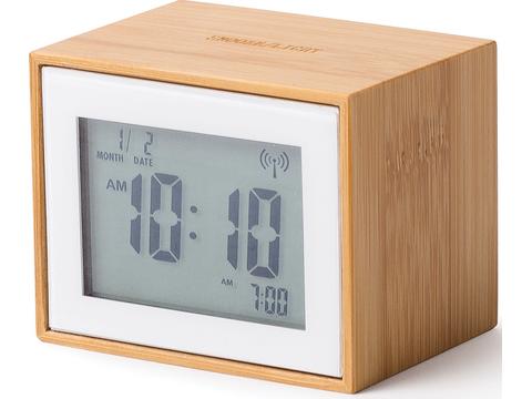 Lexon Bamboo alarm clock