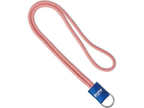 Custom-Made Polyester lanyard in 2 kleuren met PVC badgehouder – volledig eigen design