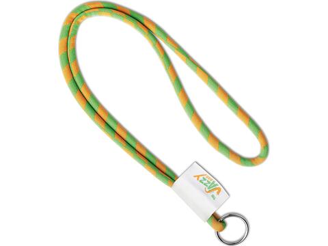Custom-Made Polyester lanyard met 2-kleurig koord en full colour of geweven label – volledig eigen design