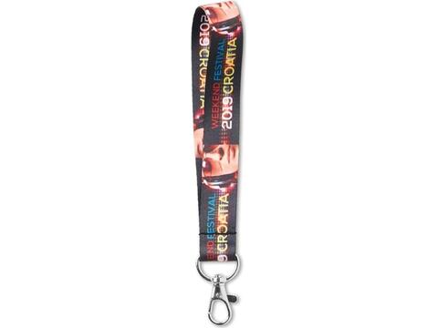 Custom-Made Fijne korte polyesterband met sublimatieprint – volledig eigen design