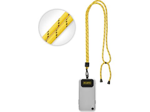 Custom-Made Crossbody telefoonhouder van duotone polyester koord – volledig eigen design