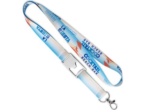Custom-Made Polyester sublimatie-lanyard met geïntegreerde flesopener – volledig eigen design