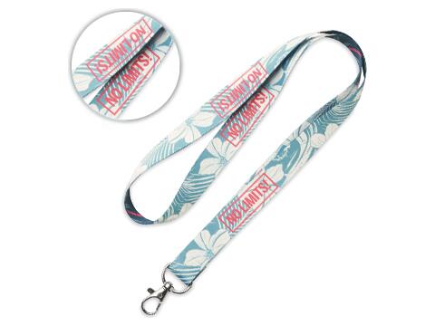 Custom-Made RPET lanyard geschikt voor sublimatie – volledig eigen design