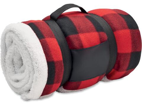 RPET sherpa fleecedeken met handvat