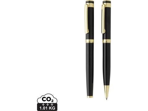 Swiss Peak Luca RCS recycled brass deluxe pen set