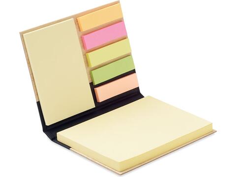 Sticky note set in bamboe cover