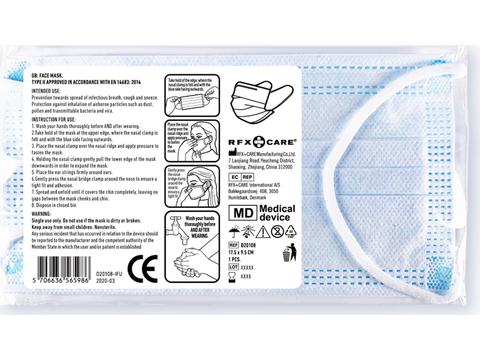 Surgical Mask RFX Care Europe - onbedrukt