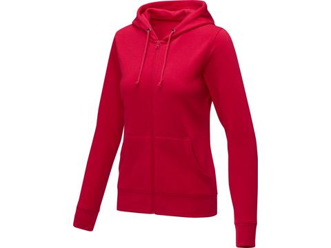 Theron dames hoodie met ritssluiting