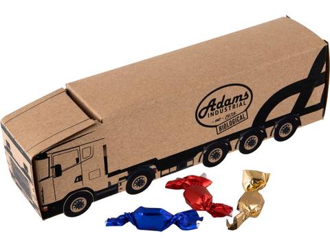 Truck van Kraft papier met metallic sweets