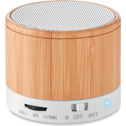 Bamboo Speaker Round-zwart