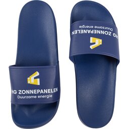 Blauwe Badslippers - eigen design