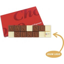 Chocotelegram "Van de Sint"   eigen logo