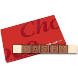 Chocotelegram 7 chocolade letters