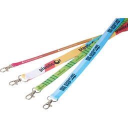 Dubbelzijdig bedrukte lanyards uit Satijnpolyester