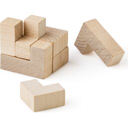 Houten hersenkraker puzzel