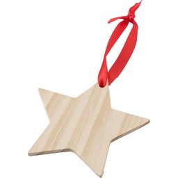 Houten kerstornament Ster