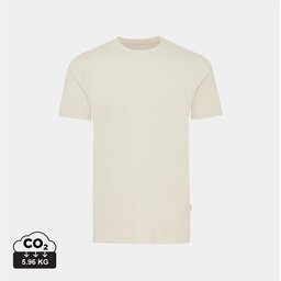 Iqoniq Manuel gerecycled katoen t-shirt Naturel