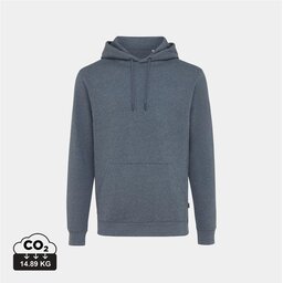 Iqoniq Torres gerecycled katoen hoodie ongeverfd navy