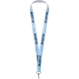 Lanyard met 1 zijde sublimatie voorzien van haak