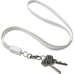 Lanyard met laadkabel voor USB, micro USB en Lightning