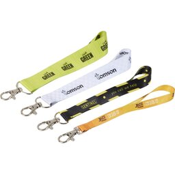 Mini lanyard met 2 zijde sublimatie voorzien van haak