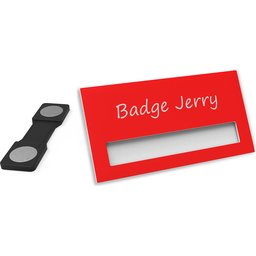 Naambadge Color rood