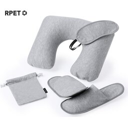 Reisset met ergonomisch nekkussen, slaapmasker en pantoffels