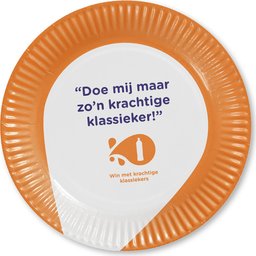 Ronde evenementen bordjes van karton - 23 cm