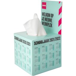 Tissue box met flap bedrukken