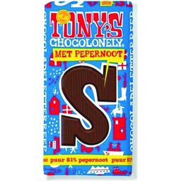 Tony's Chocolonely Puur Pepernoot Chocoladeletter